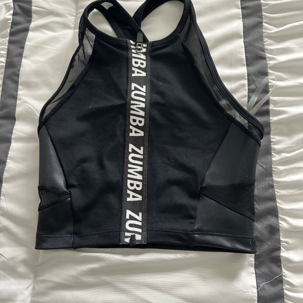 Zumba Shimmer Crop Tank New W/O Tags Size XS